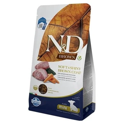 N&D Brown Kuzulu Spirulinalı Küçük Irk Yavru Köpek Maması 1,5 Kg ürün görseli