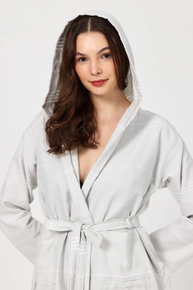 Makro Kadın Bornoz peştemal Plaj elbisesi Pareo - 6