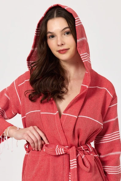 Makro Kadın Bornoz peştemal Plaj elbisesi Pareo - 12