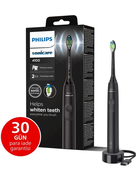 Philips Sonicare 4100 Serisi Sonic Şarjlı Diş Fırçası Siyah - HX3681/54