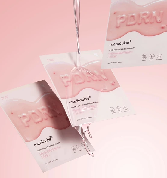 MEDICUBE PDRN Pembe Vita Kaplama Maskesi (Dolgunlaştırıcı Maske)(GLOBALCARE) - 3