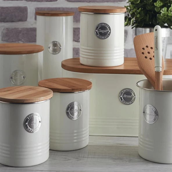 Typhoon 1401745 Living Serisi 2.5 Litre Makarna Saklama Kabı - Krem - 4