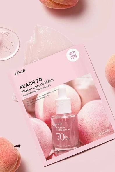Niacin Serum Mask  Parlatıcı Ve Nemlendirici Şeftali Özlü Niacinamide Serum Maske 25ml - 3