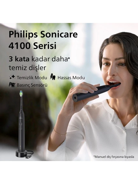 Philips Sonicare 4100 Serisi Sonic Şarjlı Diş Fırçası Siyah - HX3681/54 - 2
