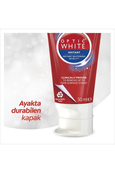 Colgate Optik White Anında Beyazlık Florürlü Diş Macunu 50 ml - 5
