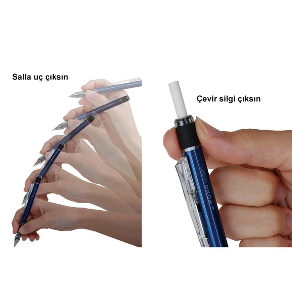 Tombow Mono Graph Mekanik Versatil Uçlu Kalem 0.7 Pastel Nane Yeşili (MG-64R7) - 2
