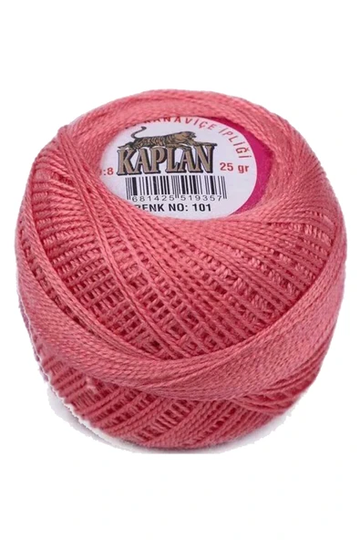 Kaplan Etamin Ve Kanaviçe İpi 8 No Kod/Renk: 101 -