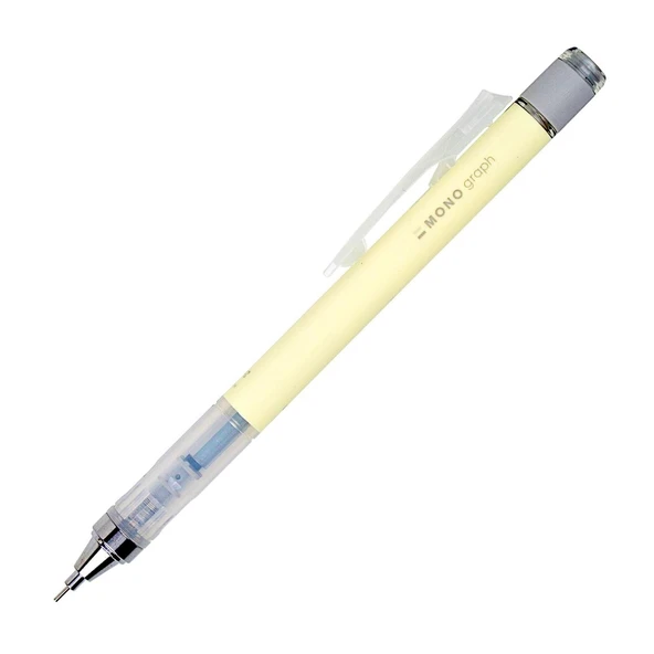 Tombow Mono Graph Mekanik Versatil Uçlu Kalem 0.7 Pastel Krem Sarı (MG-54R7)