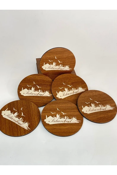 Ecce Dekoratif bardak altlığı 6 lı set - 2
