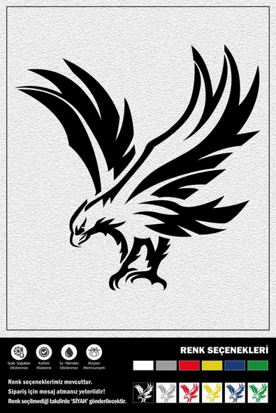 Ecce UÇAN KARTAL STICKER 35 x 35 cm