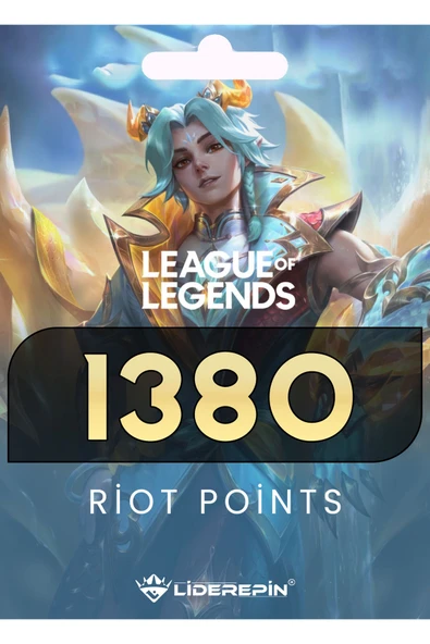 Lol League Of Legends Rp Tr Riot Points 1380 Rp Tr