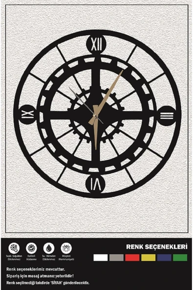 Ecce DEKORATİF DUVAR SAATİ 40 CM