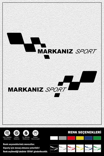 Ecce MARKANIZ SPORT STICKER 45 x 15 cm ürün görseli