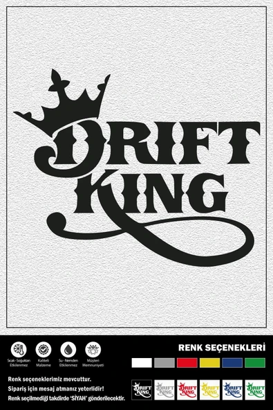 Ecce DRIFT KING STICKER 25 x 20 cm ürün görseli