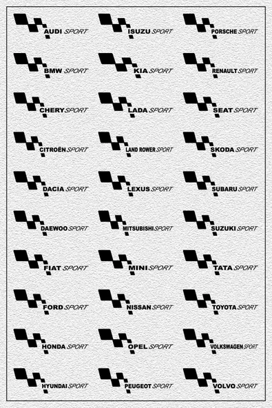 Ecce MARKANIZ SPORT STICKER 45 x 15 cm - Resim 3