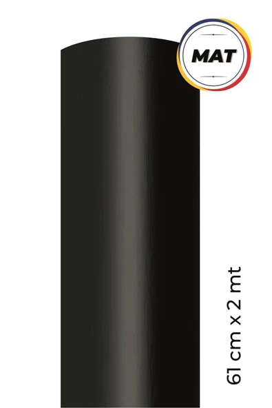 Ecce Mat Siyah Kendinden Yapışkanlı Kaplama Folyosu 61 Cm X 2 Mt ürün görseli