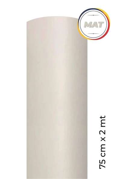 Ecce Mat Beyaz Kendinden Yapışkanlı Kaplama Folyosu 75 Cm X 2 Mt