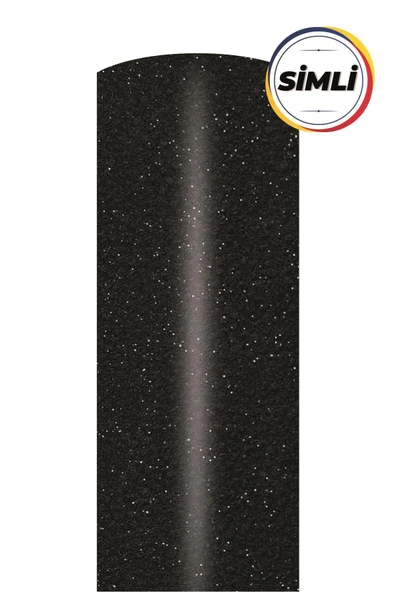 Ecce Parlak Simli Siyah Yapışkanlı Folyo 152 Cm X 1 Mt ürün görseli
