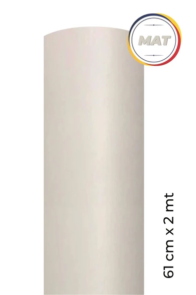 Ecce Mat Beyaz Kendinden Yapışkanlı Kaplama Folyosu 61 Cm X 2 Mt ürün görseli