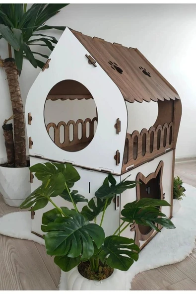 Ecce Teraslı Kedi Evi 5kg Ve Üzeri Kediler Için - 5