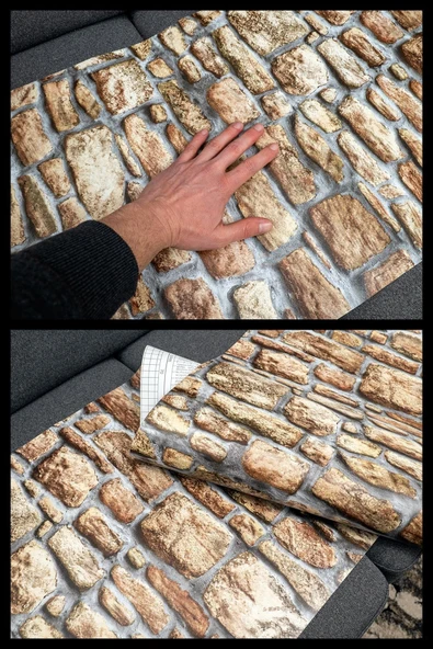 Ecce Desenli Kendinden Kendinden Yapışkanlı Kaplama Folyosu 90 Cm X 1 Mt 9011 - Resim 3