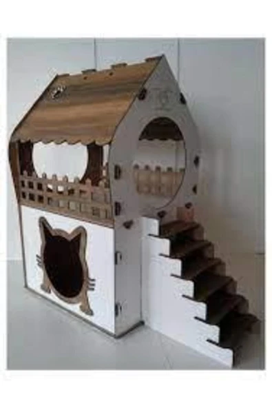 Ecce Teraslı Kedi Evi 5kg Ve Üzeri Kediler Için - 8