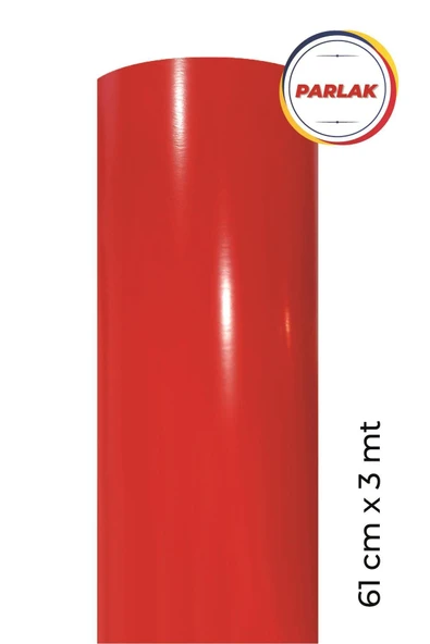 Ecce Parlak Kırmızı Kendinden Yapışkanlı Kaplama Folyosu 61 Cm X 3 Mt ürün görseli