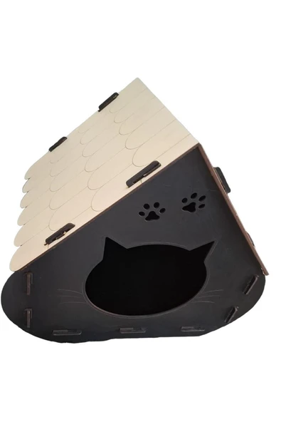ecce reklam ürünleri Kedi Evi Tek Katlı Kedinize Özel Isimli - 4