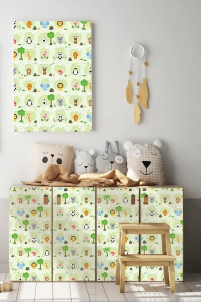 Ecce Desenli Kendinden Kendinden Yapışkanlı Kaplama Folyosu 45 Cm X 5 Mt Dsn0052-5 - Resim 2