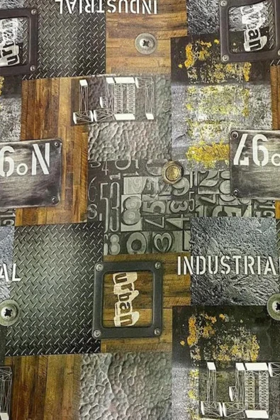 Ecce Desenli Kendinden Kendinden Yapışkanlı Kaplama Folyosu 45 Cm X 5 Mt Dsn0027-5