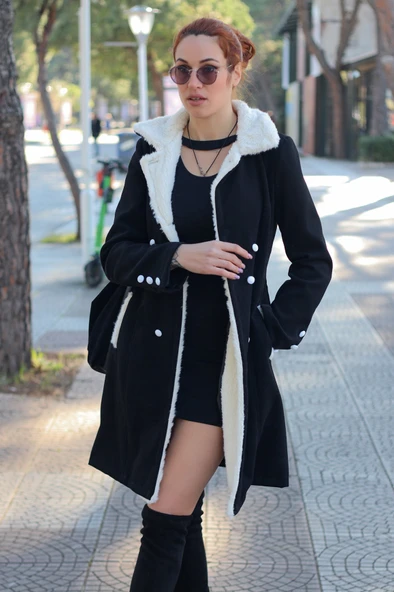 Detaylı Kaşe Kaban