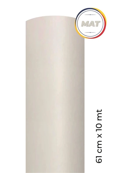 Ecce Mat Beyaz Kendinden Yapışkanlı Kaplama Folyosu 61 Cm X 10 Mt - 1