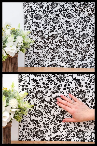 Ecce Desenli Kendinden Kendinden Yapışkanlı Kaplama Folyosu 90 Cm X 2 Mt 9024 - Resim 3