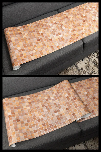 Ecce Desenli Kendinden Kendinden Yapışkanlı Kaplama Folyosu 67 CM X 3 METRE - Resim 3