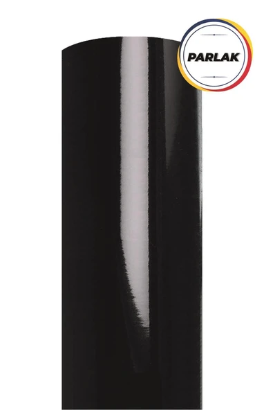 Ecce Parlak Siyah Kendinden Yapışkanlı Kaplama Folyosu 122 Cm X 4 Mt