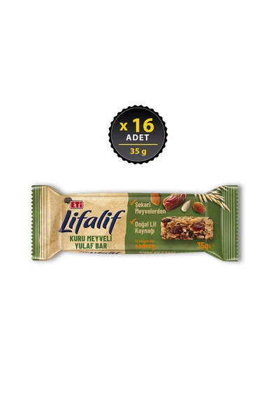 Eti Lifalif Kuru Meyveli Yulaf Bar 35 gr 12'li