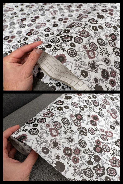 Ecce Desenli Kendinden Kendinden Yapışkanlı Kaplama Folyosu 45 Cm X 5 Mt Dsn0048-5 - Resim 3