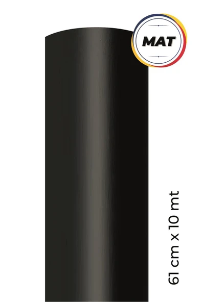 Ecce Mat Siyah Kendinden Yapışkanlı Kaplama Folyosu 61 Cm X 10 Mt ürün görseli
