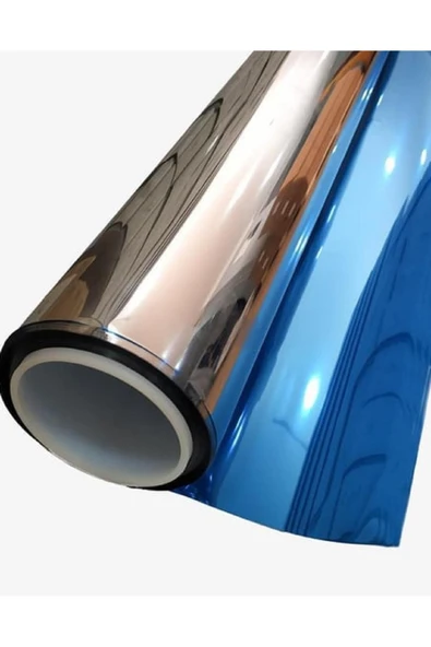 Ecce Mavi Silver Aynalı Cam Filmi Amerikan Çizilmez 75 cm x 6 metre KML140