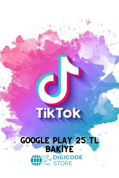 Tik Tok Google Play Hediye Kodu 25 TL
