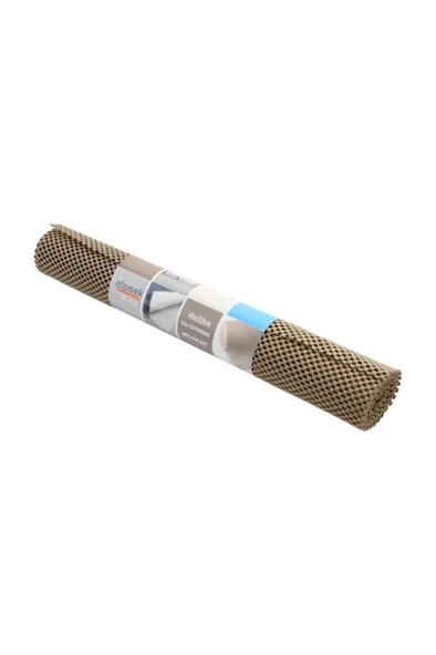 Efe Mark Anti - Slip Mat 45 x 150 cm Örme Desen Leke Tutmaz Halı Kaydırmaz Kahve 300 GR