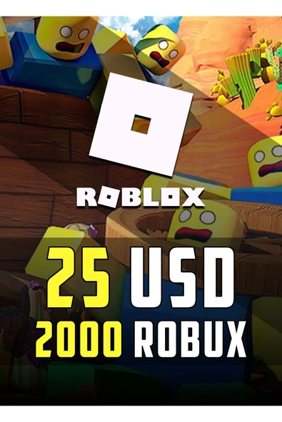 2000 Robux 25 USD