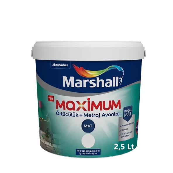 Marshall Maximum Mat Silikonlu Gelin Teli 2,5 Lt. (3,5 Kg)