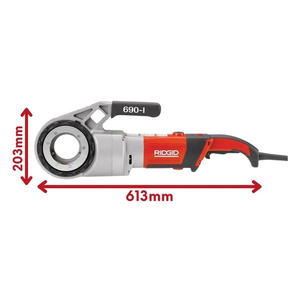 Rıdgıd 44933 Model 690-I 1/2''-2'' Elektrikli El Paftası - 7