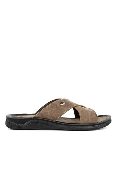 Muya Vegas 33301-695 Anatomik Taban Erkek Terlik Vizon 40-45 - 2