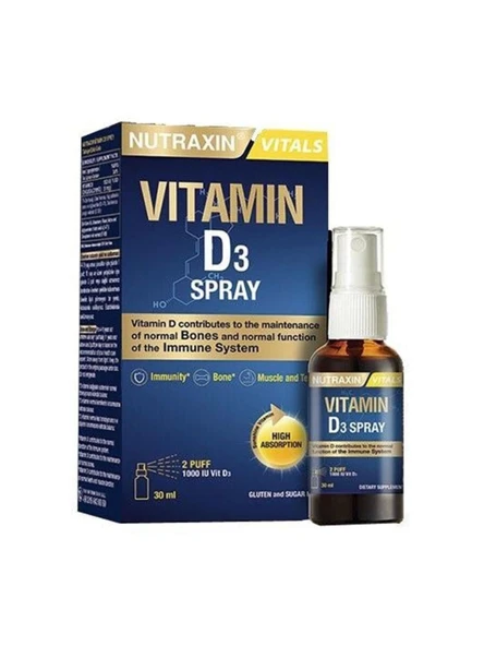 Nutraxin Vitamin D3 Sprey 1000 IU 30 ml