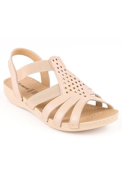 Muya Amanda 31143-045 Anatomik Taban Kadın Sandalet Krem 36-40 - 3