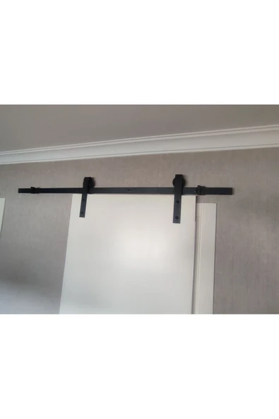 Ahır Kapı Mekanizması - Sürgü Kapı Mekanizması - Antrasit - 200 cm - 2