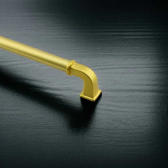 Alfa Metal Mat Gold Altın Kulp 224 mm Mobilya Çekmece Mutfak Dolabı Dolap Kapak Kulpları Kulb Kulpu - 5