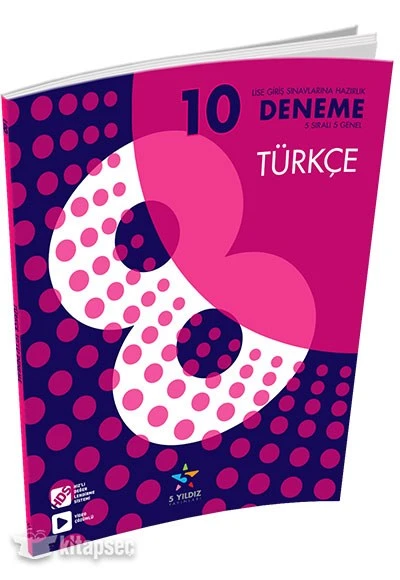 8. Sınıf Türkçe 10 Deneme 5 Yıldız Yayınları
